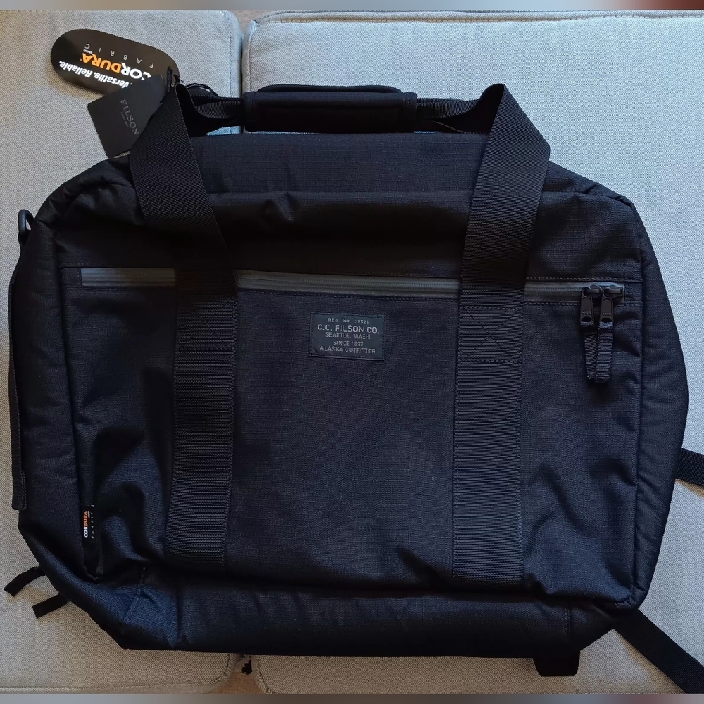 Filson Ripstop Pullman Convertible Pack, Cordura Black, NWT